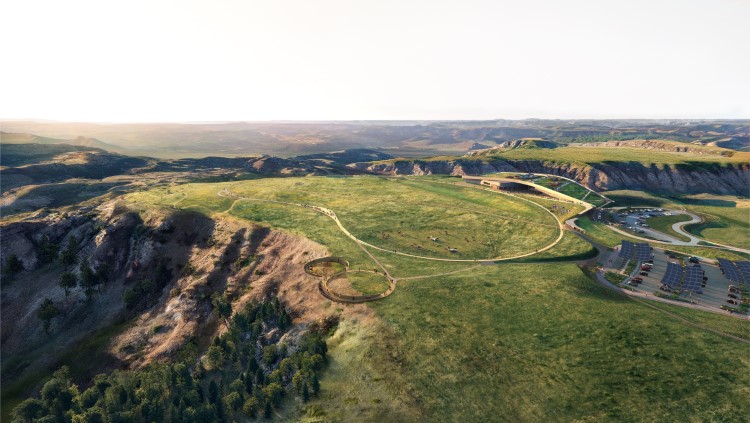 Theodore Roosevelt Presidential Library in North Dakota#s Outback Foto Pomp 