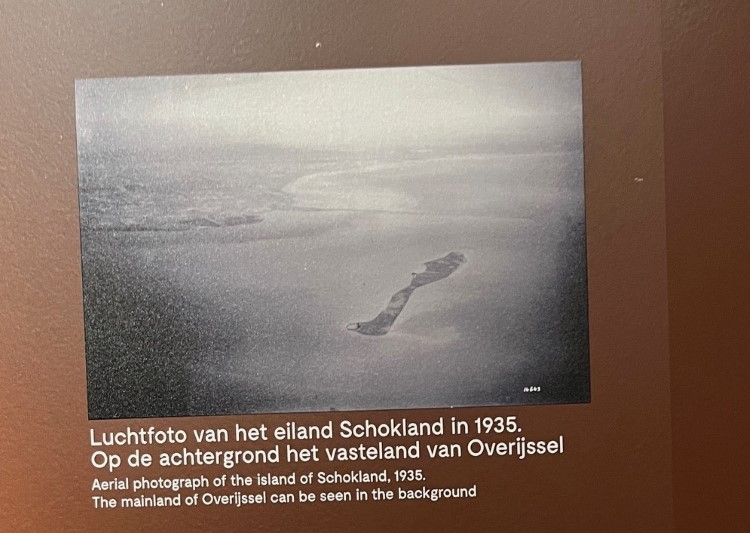 Die Insel Schokland 1932 aus der Luft Foto vom Foto Ulrike Wirtz