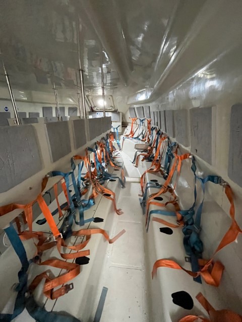 Strandgutmuseum Flora Rettungskapsel innen Foto Ulrike Wirtz