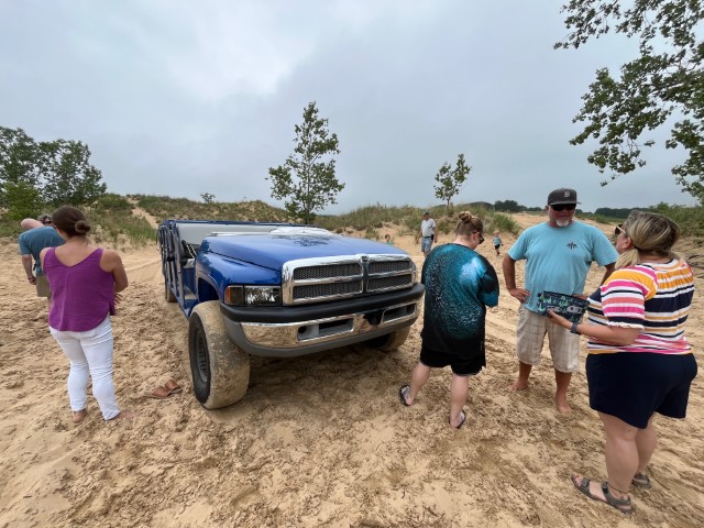 Dünentripp mit Fahrer Jim Foto Ulrike Wirtz