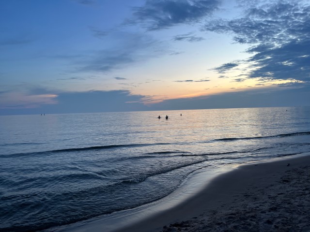 Abendstimmung wie am Meer - hier wie in Grand Haven Foto Ulrike Wirtz