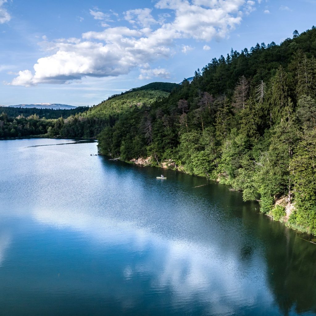 Montiggler See in Südtirol