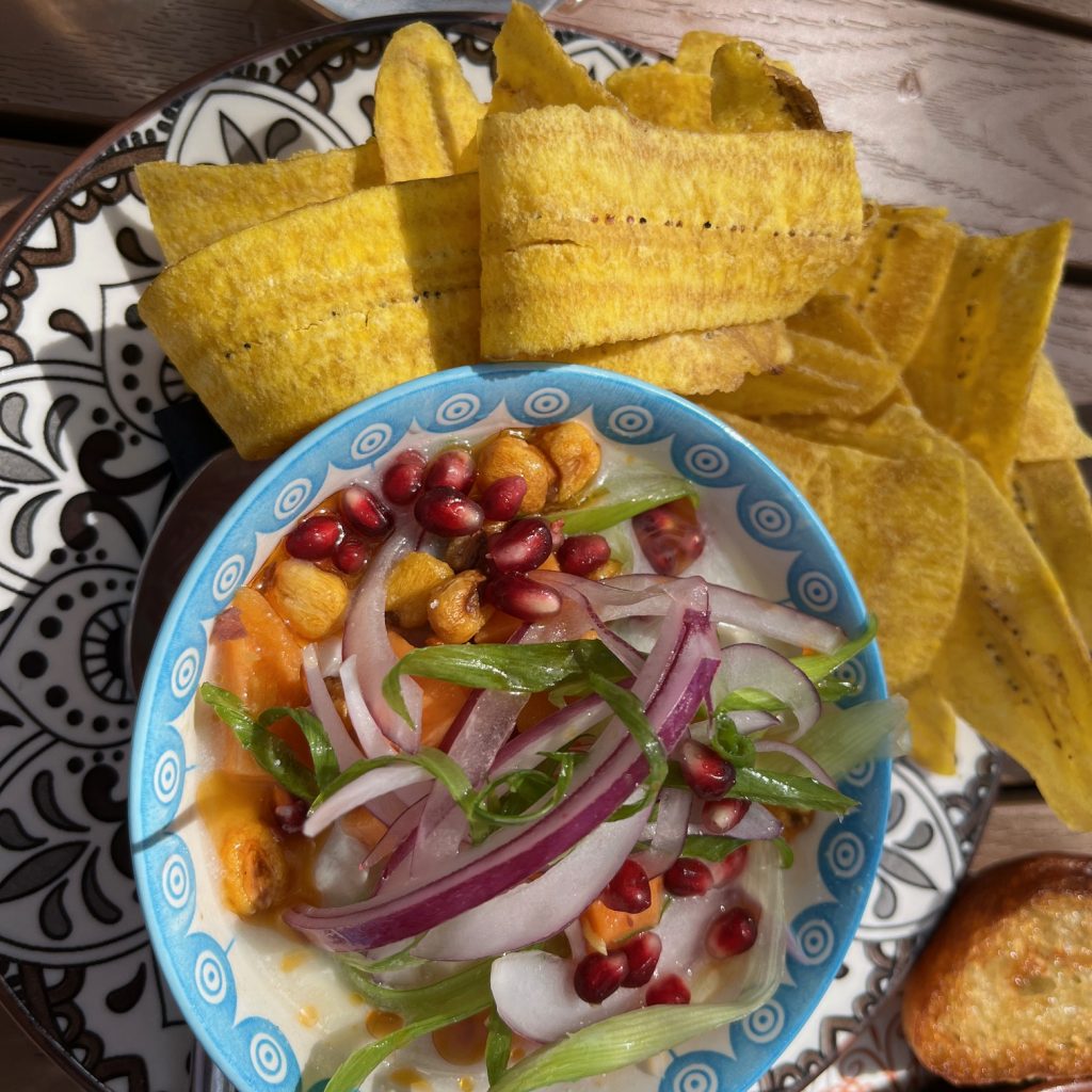 Das Pulpo kocht peruanisch - hier das landestypische Ceviche Foto Ulrike Wirtz