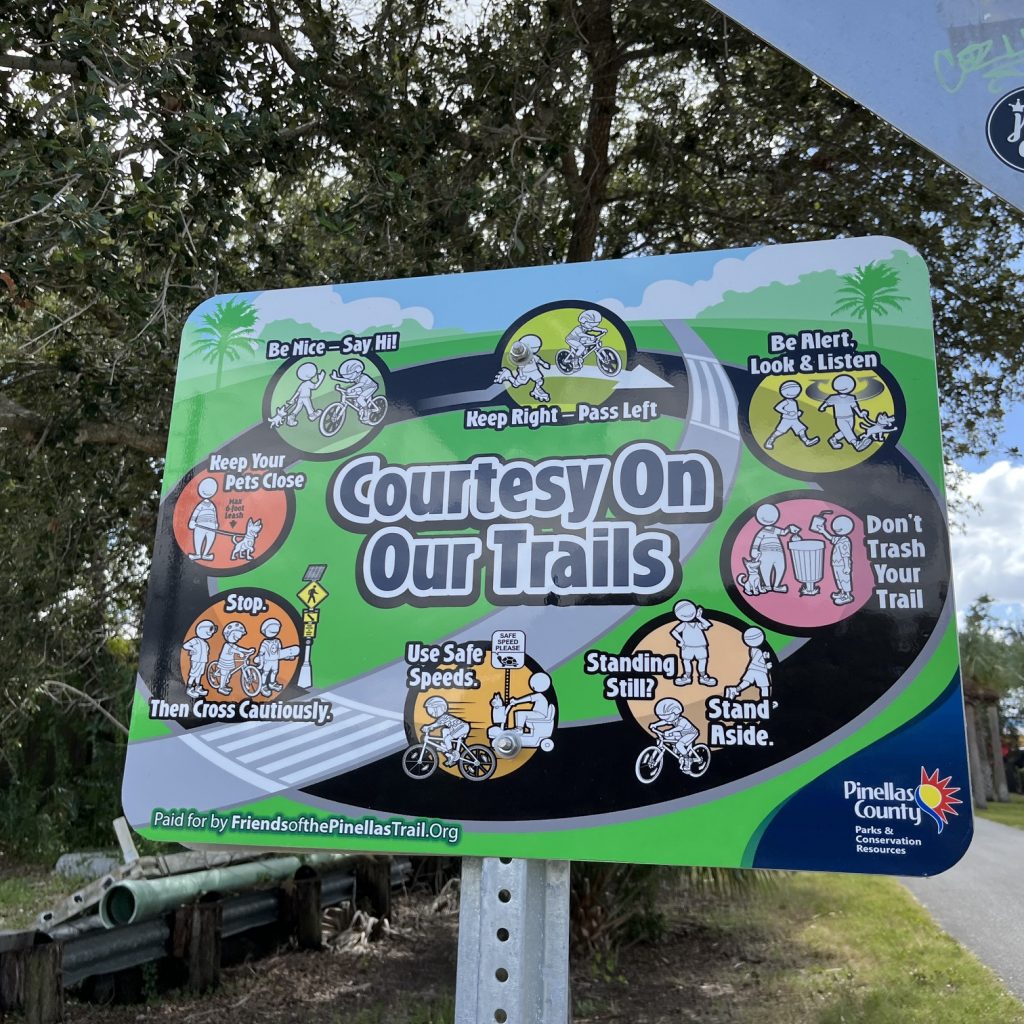 Der Pinellas-Bike-Trail und seine Spielregeln Foto Ulrike Wirtz
