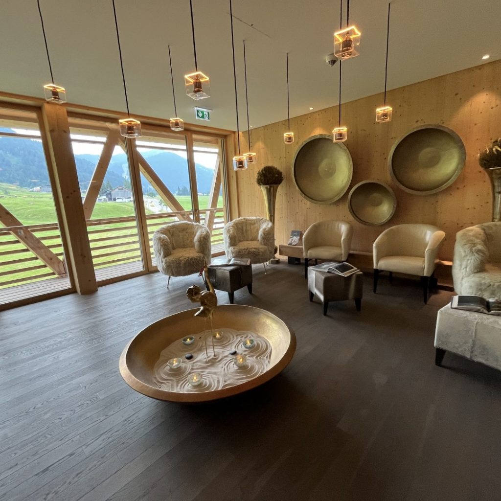 Spa-Wartebereich für die Treatments Foto Ulrike Wirtz