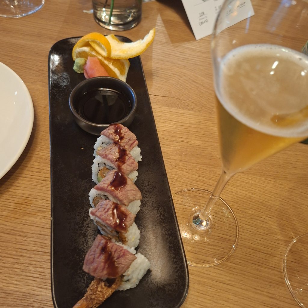 Sushi mit Wagyu-Rind